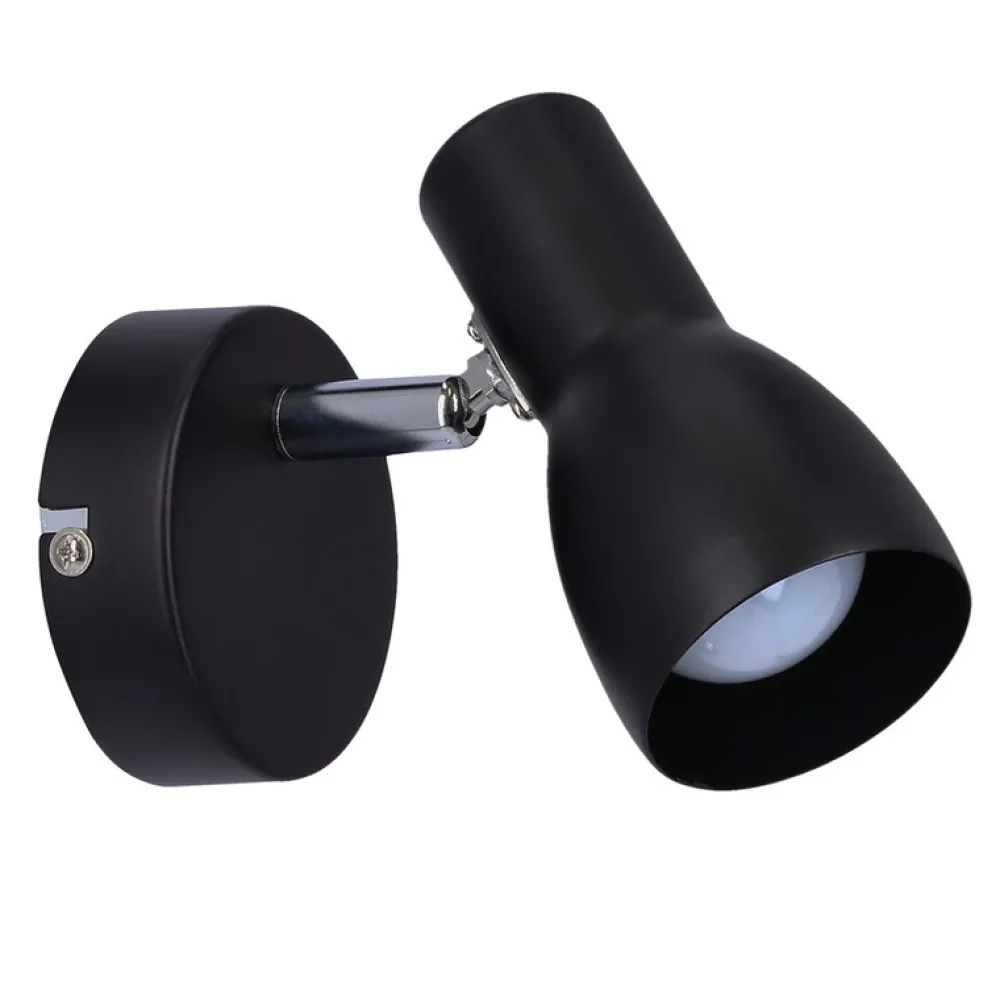 Oświetlenie Pokoju Dziecięcego|Oświetlenie Sypialni>Candellux Lighting Lampa ścienna kinkiet 1X40W E14 czarny matowy PICARDO