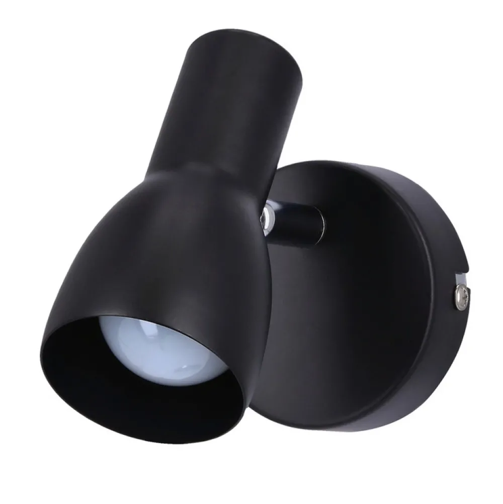 Oświetlenie Pokoju Dziecięcego|Oświetlenie Sypialni>Candellux Lighting Lampa ścienna kinkiet 1X40W E14 czarny matowy PICARDO