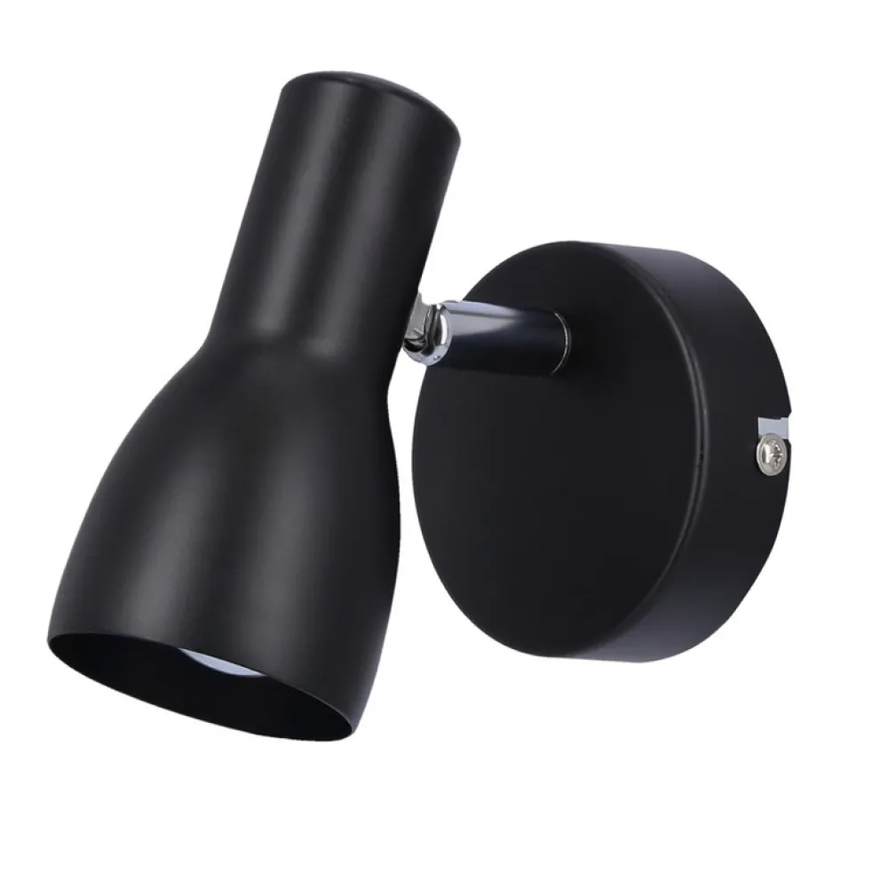 Oświetlenie Pokoju Dziecięcego|Oświetlenie Sypialni>Candellux Lighting Lampa ścienna kinkiet 1X40W E14 czarny matowy PICARDO