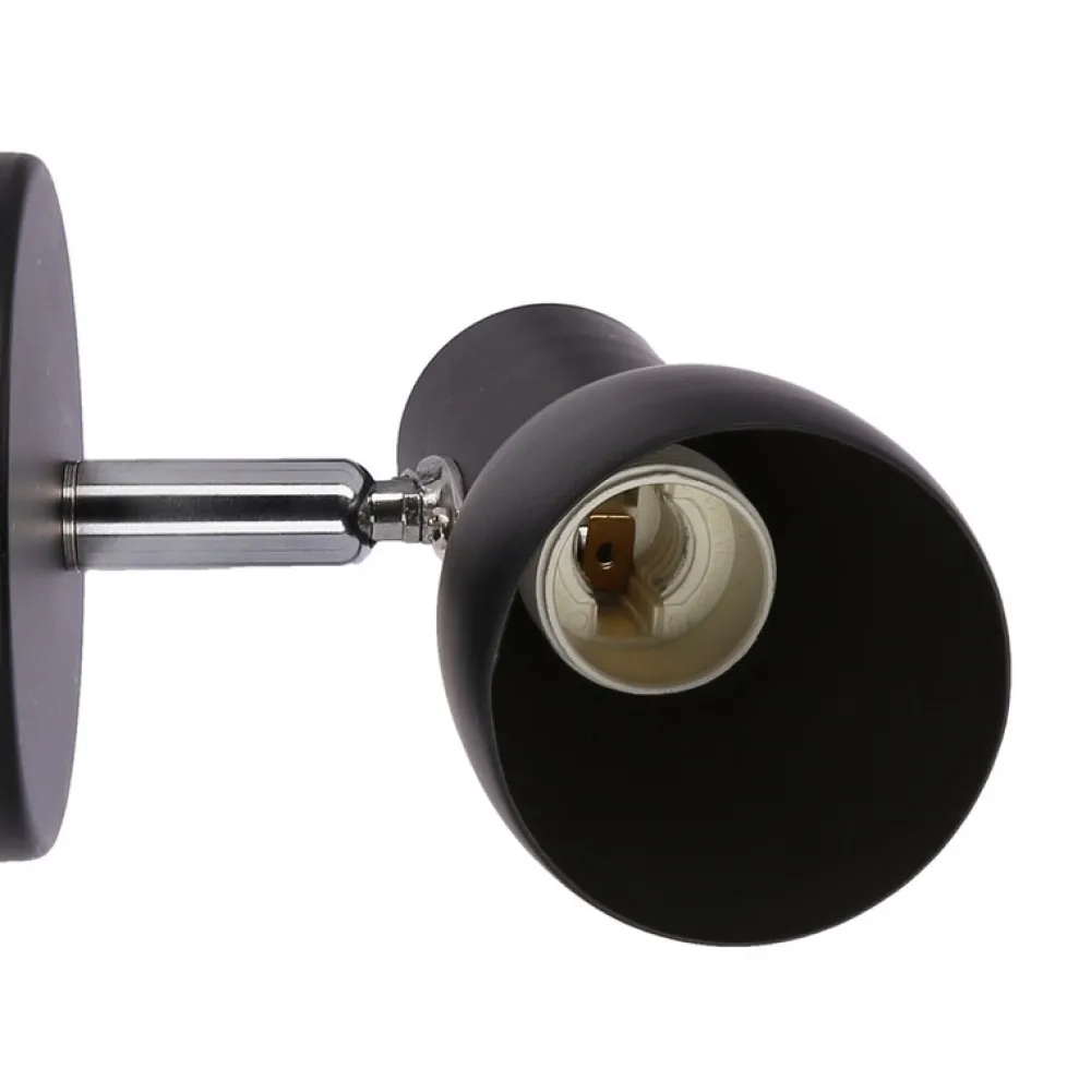 Oświetlenie Pokoju Dziecięcego|Oświetlenie Sypialni>Candellux Lighting Lampa ścienna kinkiet 1X40W E14 czarny matowy PICARDO