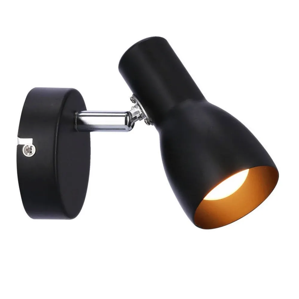 Oświetlenie Pokoju Dziecięcego|Oświetlenie Sypialni>Candellux Lighting Lampa ścienna kinkiet 1X40W E14 czarny matowy PICARDO