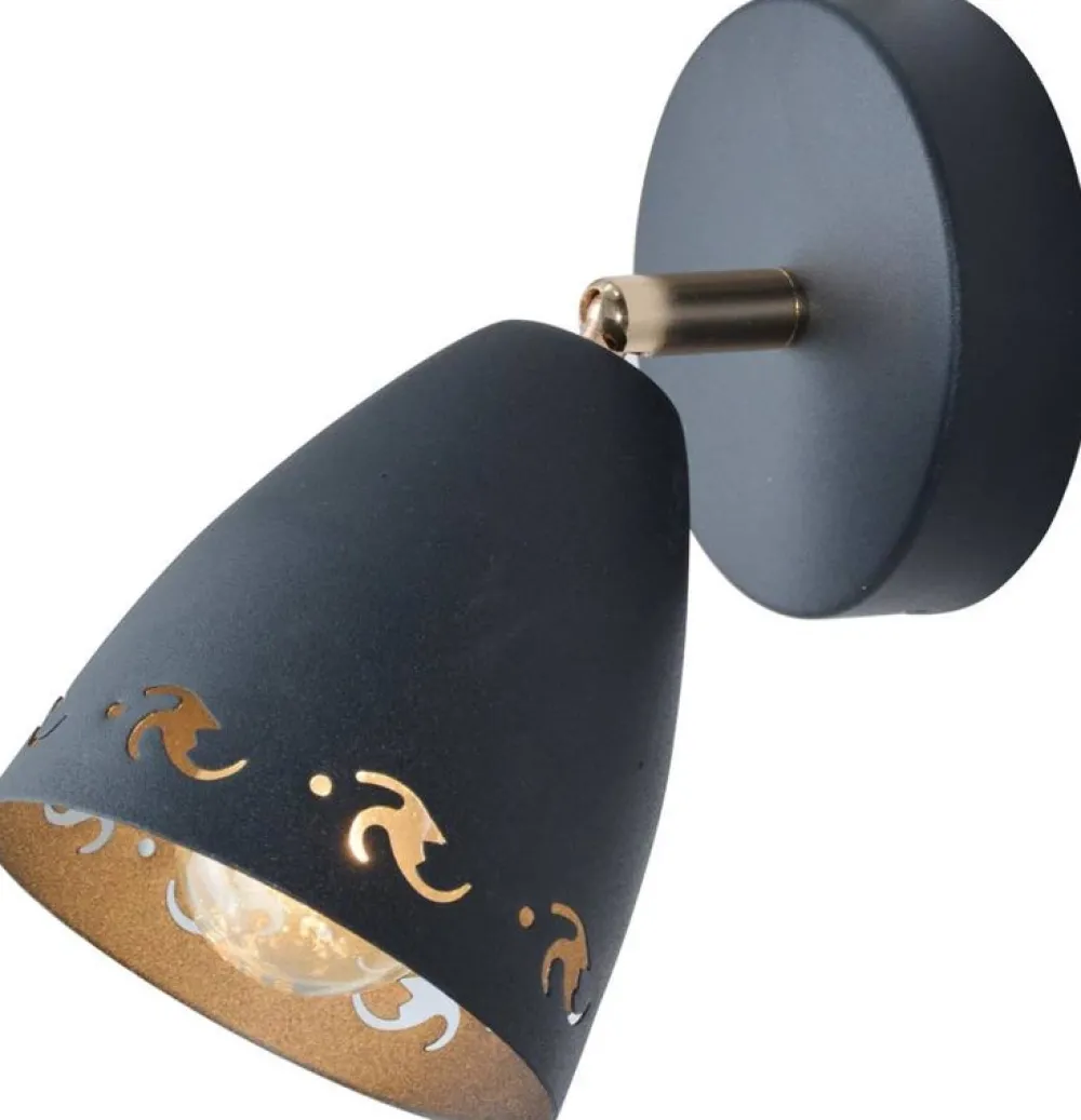 Oświetlenie Przedpokoju|Oświetlenie Jadalni>Candellux Lighting Lampa ścienna kinkiet 1X40W E14 czarny COTY