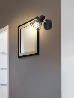 Oświetlenie Przedpokoju|Oświetlenie Jadalni>Candellux Lighting Lampa ścienna kinkiet 1X40W E14 czarny FLY