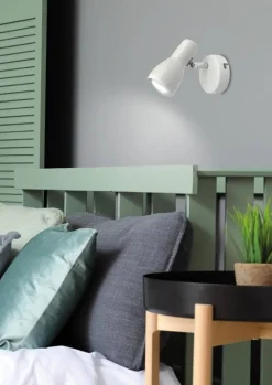 Oświetlenie Pokoju Dziecięcego|Oświetlenie Sypialni>Candellux Lighting Lampa ścienna kinkiet 1X40W E14 biały mat PICARDO