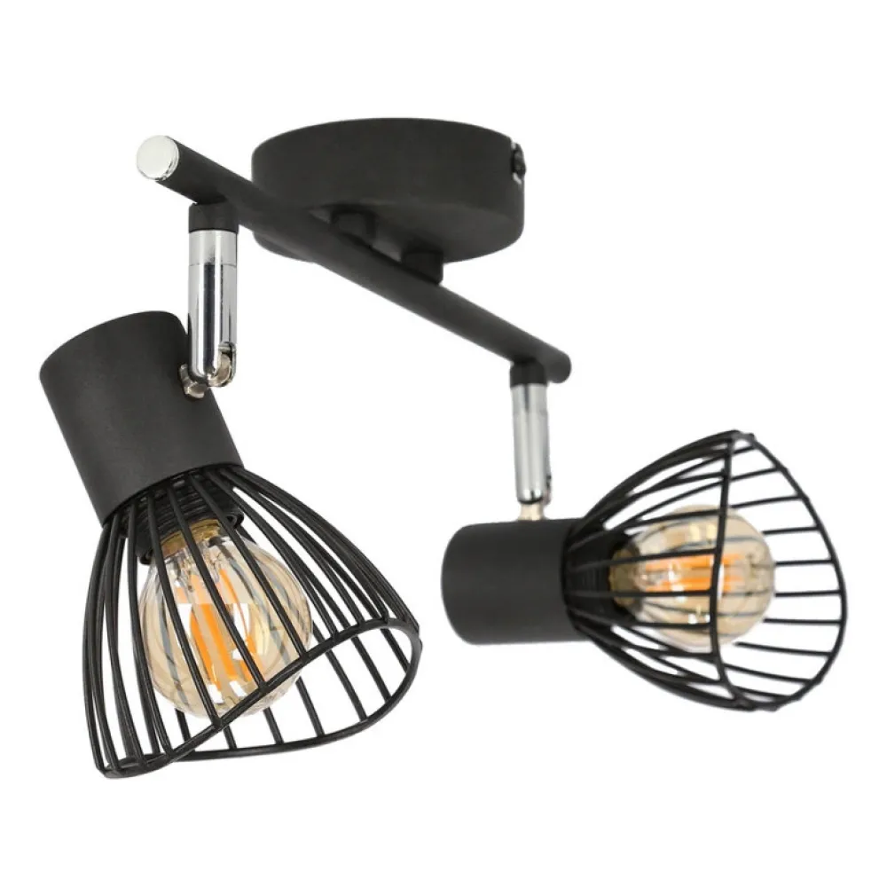 Oświetlenie Przedpokoju|Oświetlenie Jadalni>Candellux Lighting Lampa ścienna listwa 2xE14 39cm czarny FLY