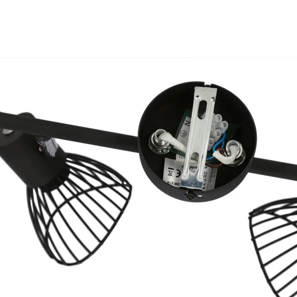 Oświetlenie Przedpokoju|Oświetlenie Jadalni>Candellux Lighting Lampa ścienna listwa 2xE14 39cm czarny FLY