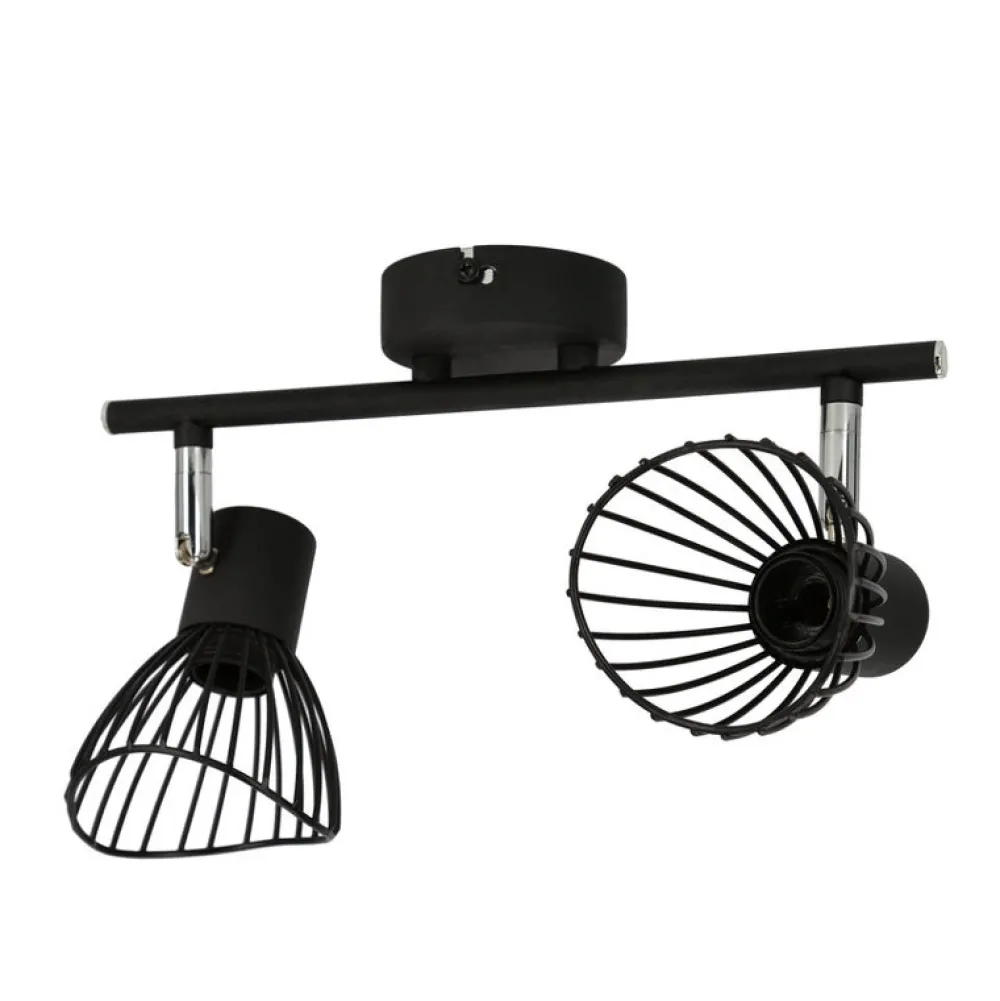 Oświetlenie Przedpokoju|Oświetlenie Jadalni>Candellux Lighting Lampa ścienna listwa 2xE14 39cm czarny FLY