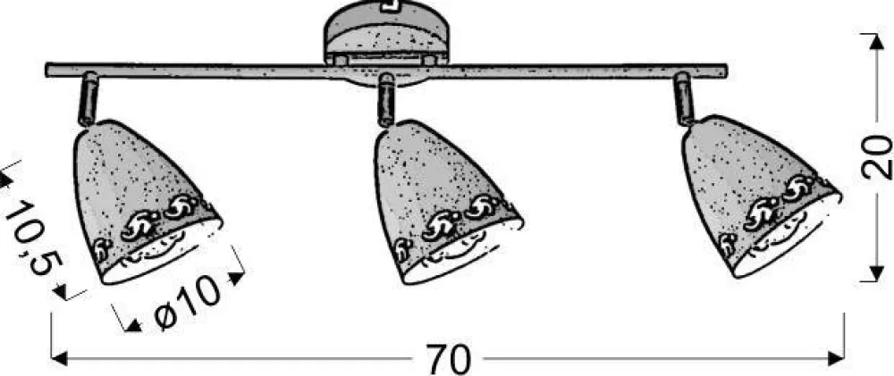 Oświetlenie Przedpokoju|Oświetlenie Jadalni>Candellux Lighting Lampa ścienna listwa 3xE14 70cm biały mat COTY