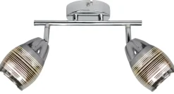 Oświetlenie Jadalni|Oświetlenie Kuchni>Candellux Lighting Lampa ścienna listwa 2X10W E14 LED chrom MILTON