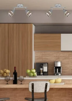 Oświetlenie Jadalni|Oświetlenie Kuchni>Candellux Lighting Lampa ścienna listwa 2X10W E14 LED chrom MILTON