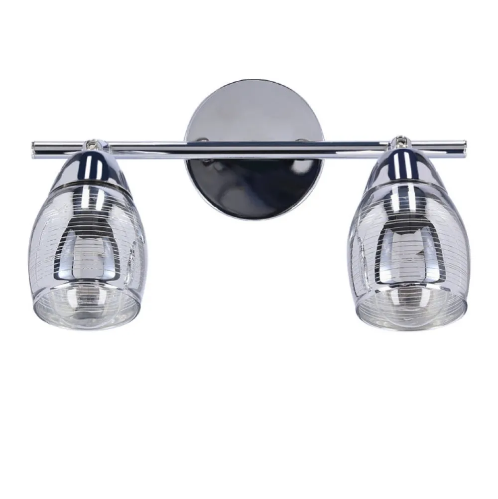 Oświetlenie Jadalni|Oświetlenie Kuchni>Candellux Lighting Lampa ścienna listwa 2X10W E14 LED chrom MILTON