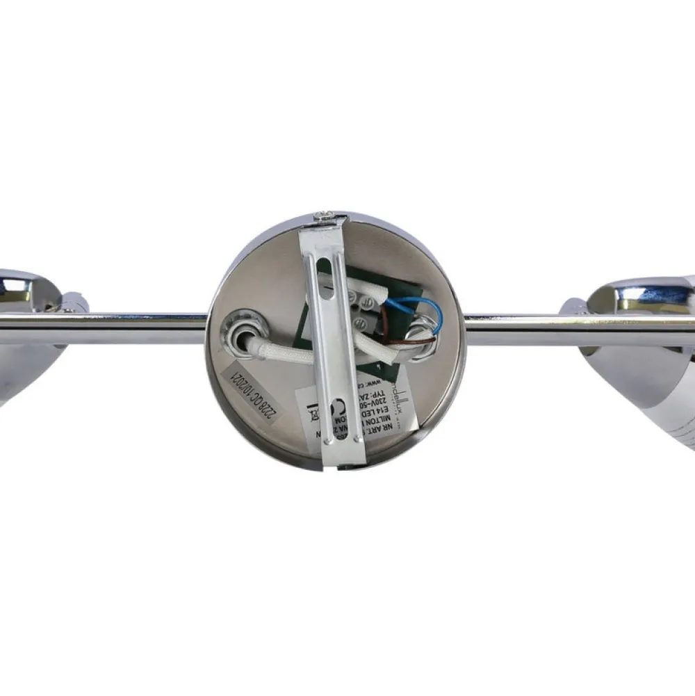 Oświetlenie Jadalni|Oświetlenie Kuchni>Candellux Lighting Lampa ścienna listwa 2X10W E14 LED chrom MILTON