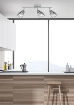 Oświetlenie Jadalni|Oświetlenie Kuchni>Candellux Lighting Lampa ścienna listwa 3X10W E14 LED chrom MILTON