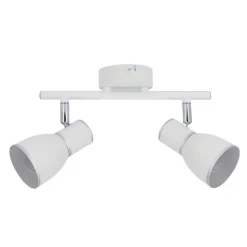 Oświetlenie Przedpokoju|Oświetlenie Łazienki></noscript>Candellux Lighting Lampa ścienna listwa 2X40W E14 biały/chrom FIDO