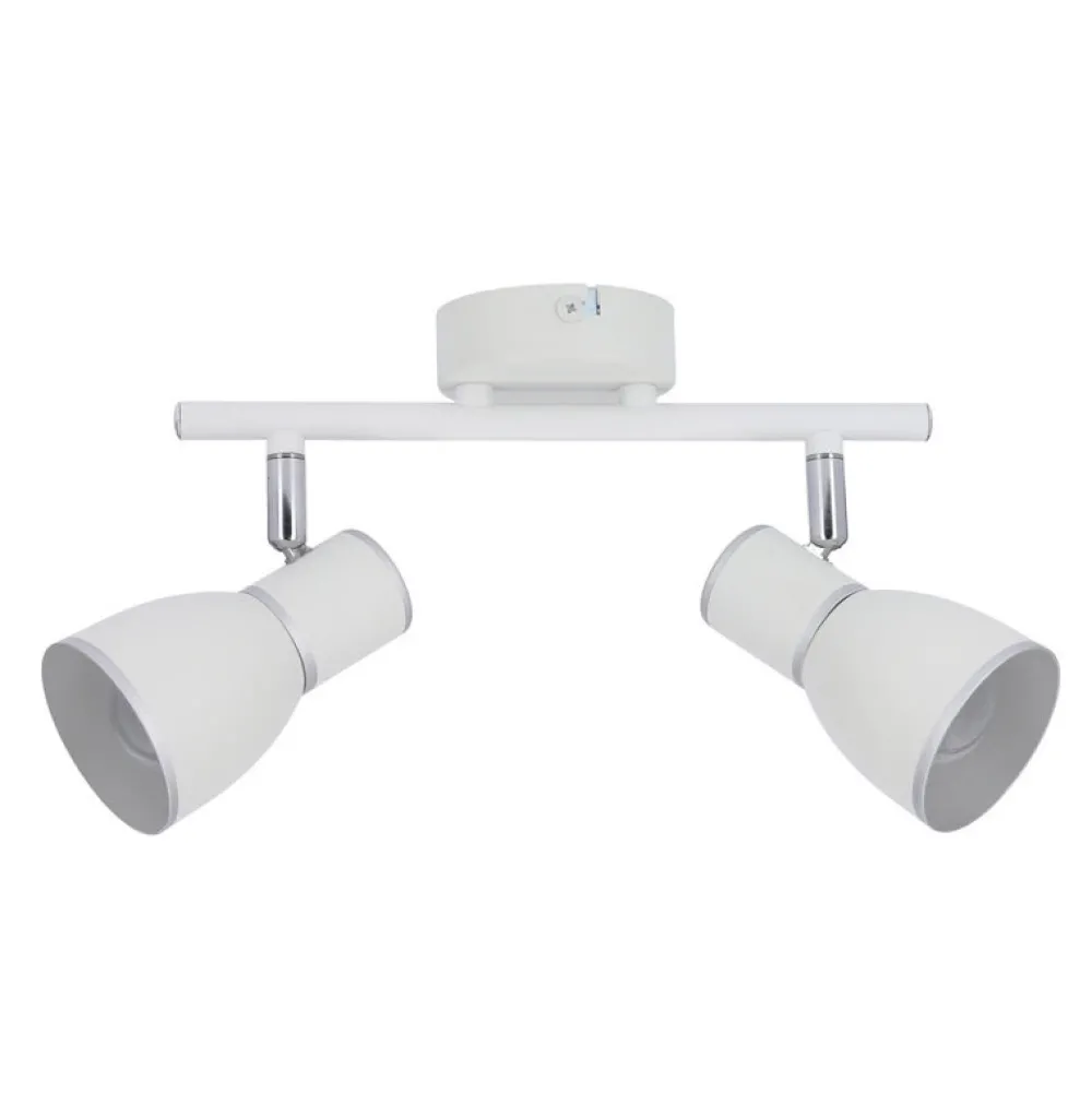 Oświetlenie Przedpokoju|Oświetlenie Łazienki>Candellux Lighting Lampa ścienna listwa 2X40W E14 biały/chrom FIDO