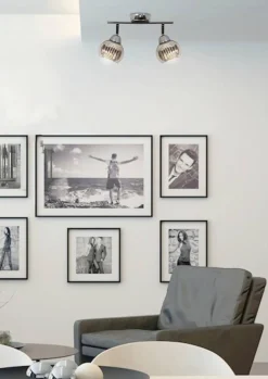 Oświetlenie Przedpokoju|Oświetlenie Łazienki>Candellux Lighting Lampa ścienna listwa 2X10W E14 LED chrom FORT