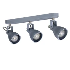 Oświetlenie Przedpokoju|Oświetlenie Jadalni>Candellux Lighting Lampa ścienna listwa 3X40W GU10 szary mat ASH