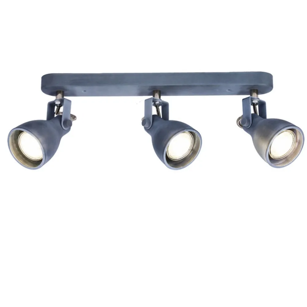 Oświetlenie Przedpokoju|Oświetlenie Jadalni>Candellux Lighting Lampa ścienna listwa 3X40W GU10 szary mat ASH