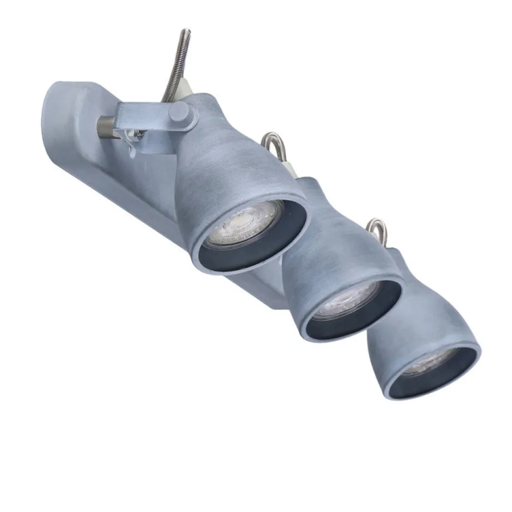 Oświetlenie Przedpokoju|Oświetlenie Jadalni>Candellux Lighting Lampa ścienna listwa 3X40W GU10 szary mat ASH