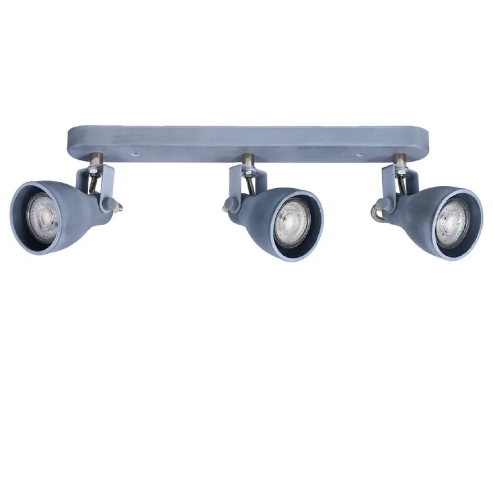 Oświetlenie Przedpokoju|Oświetlenie Jadalni>Candellux Lighting Lampa ścienna listwa 3X40W GU10 szary mat ASH