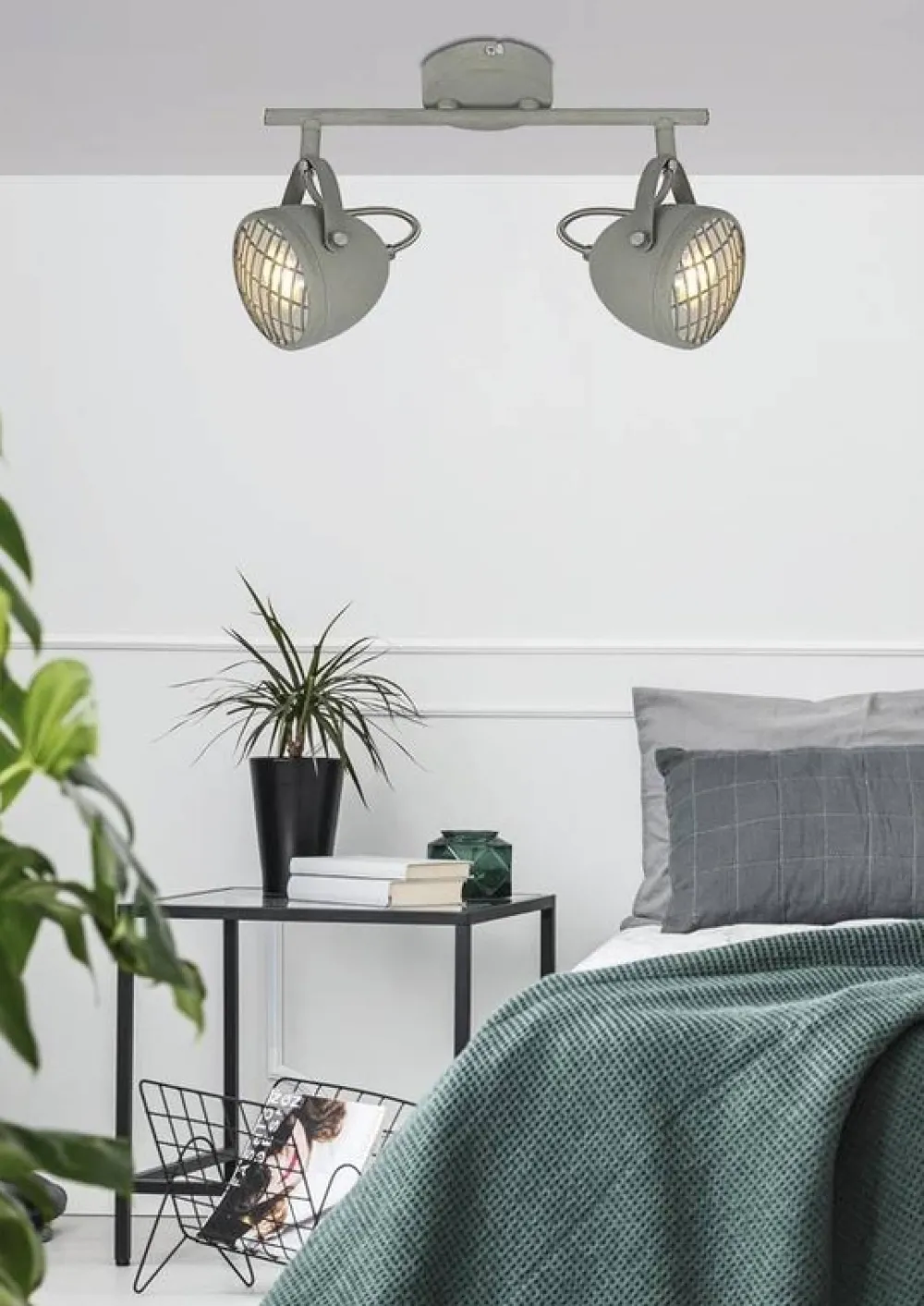 Oświetlenie Przedpokoju|Oświetlenie Jadalni>Candellux Lighting Lampa ścienna listwa 2X50W GU10 betonowy szary PENT