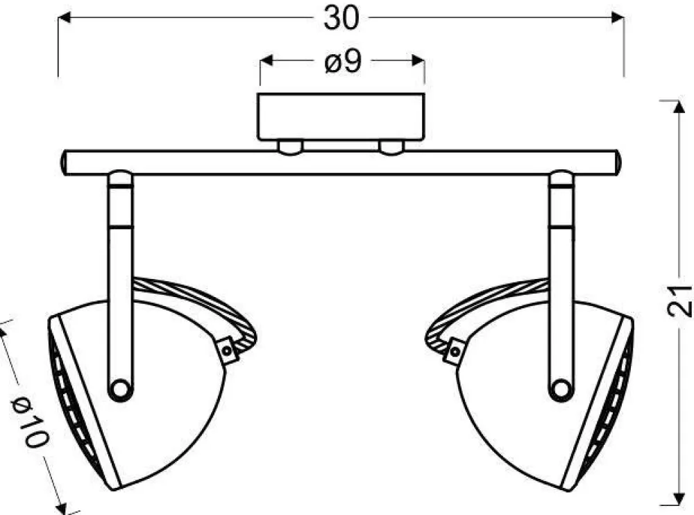 Oświetlenie Przedpokoju|Oświetlenie Jadalni>Candellux Lighting Lampa ścienna listwa 2X50W GU10 betonowy szary PENT