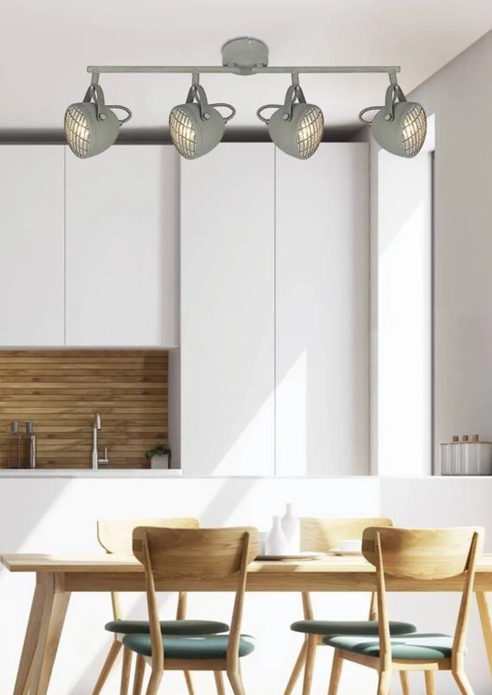 Oświetlenie Przedpokoju|Oświetlenie Jadalni>Candellux Lighting Lampa ścienna listwa 4X50W GU10 betonowy szary PENT