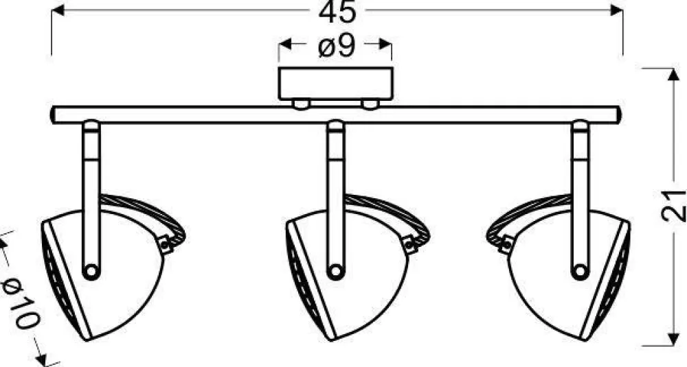 Oświetlenie Przedpokoju|Oświetlenie Jadalni>Candellux Lighting Lampa ścienna listwa 3X50W GU10 betonowy szary PENT