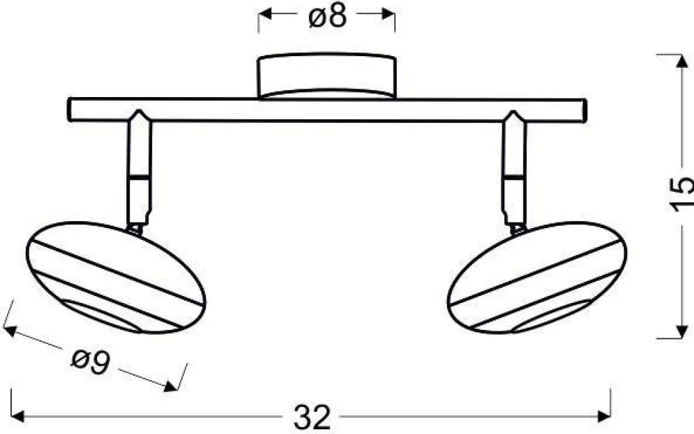 Oświetlenie Jadalni|Oświetlenie Sypialni>Candellux Lighting Lampa ścienna listwa 2X6W LED SKIPPER
