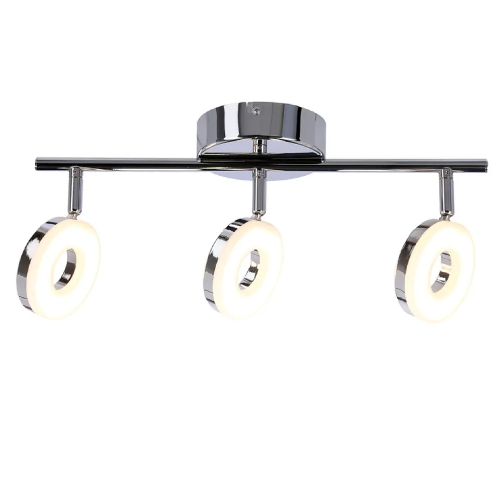 Oświetlenie Przedpokoju|Oświetlenie Jadalni>Candellux Lighting Lampa ścienna listwa 3X5W LED chrom THEMA