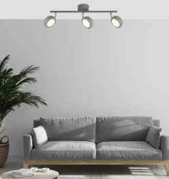 Oświetlenie Przedpokoju|Oświetlenie Sypialni>Candellux Lighting Lampa ścienna mild listwa led szary 3000K