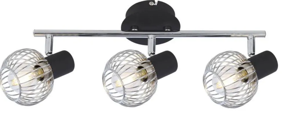 Lampy Wiszące|Oświetlenie Przedpokoju>Candellux Lighting LAMPA ŚCIENNA OSLOK LISTWA E14 CZARNY/CHROM