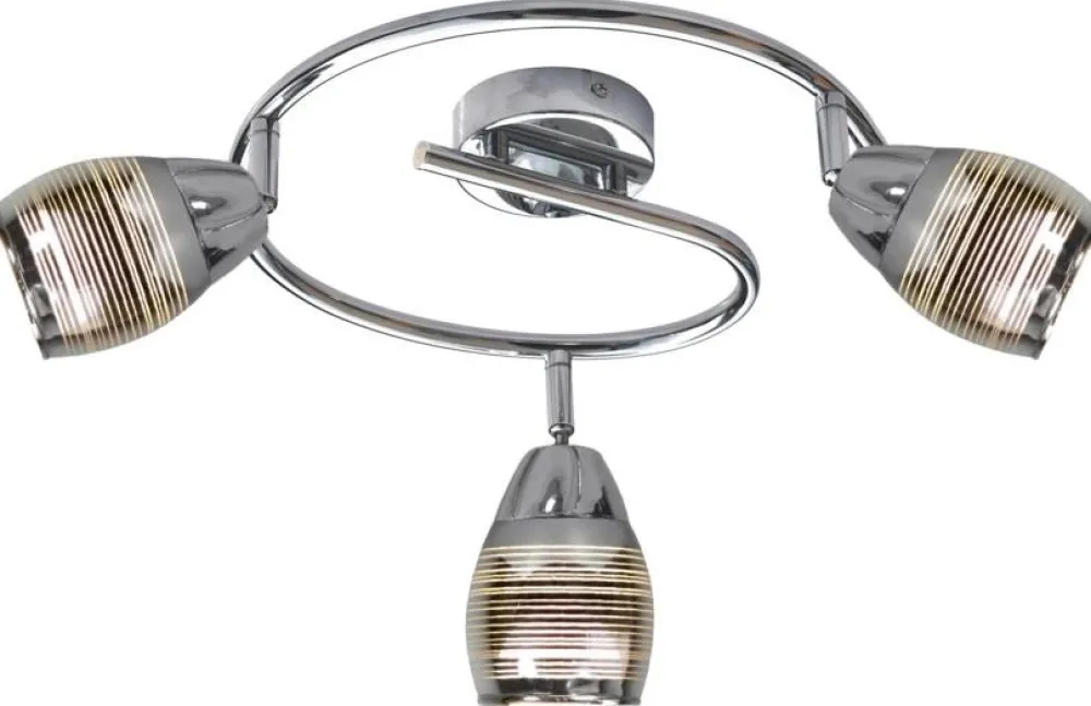 Oświetlenie Przedpokoju|Oświetlenie Jadalni>Candellux Lighting Lampa ścienna spirala 3X10W E14 LED chrom MILTON