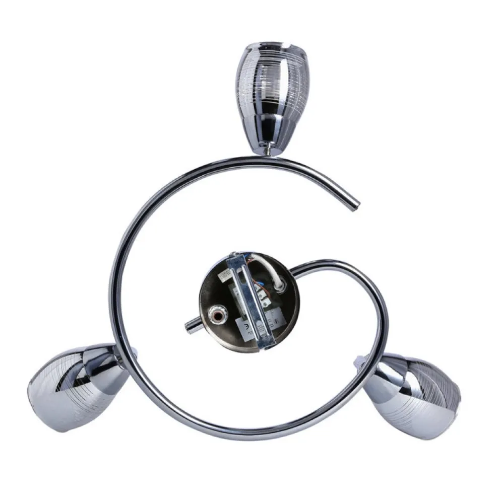 Oświetlenie Przedpokoju|Oświetlenie Jadalni>Candellux Lighting Lampa ścienna spirala 3X10W E14 LED chrom MILTON