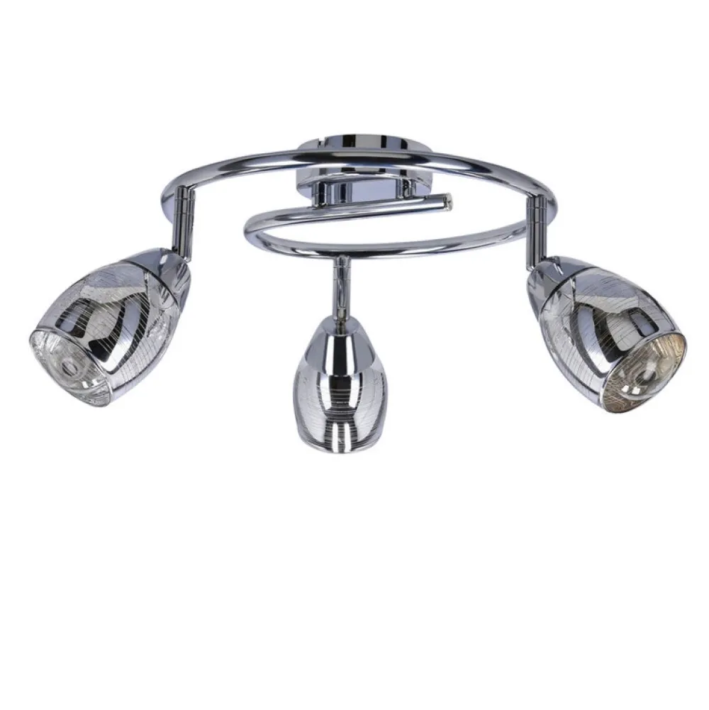 Oświetlenie Przedpokoju|Oświetlenie Jadalni>Candellux Lighting Lampa ścienna spirala 3X10W E14 LED chrom MILTON