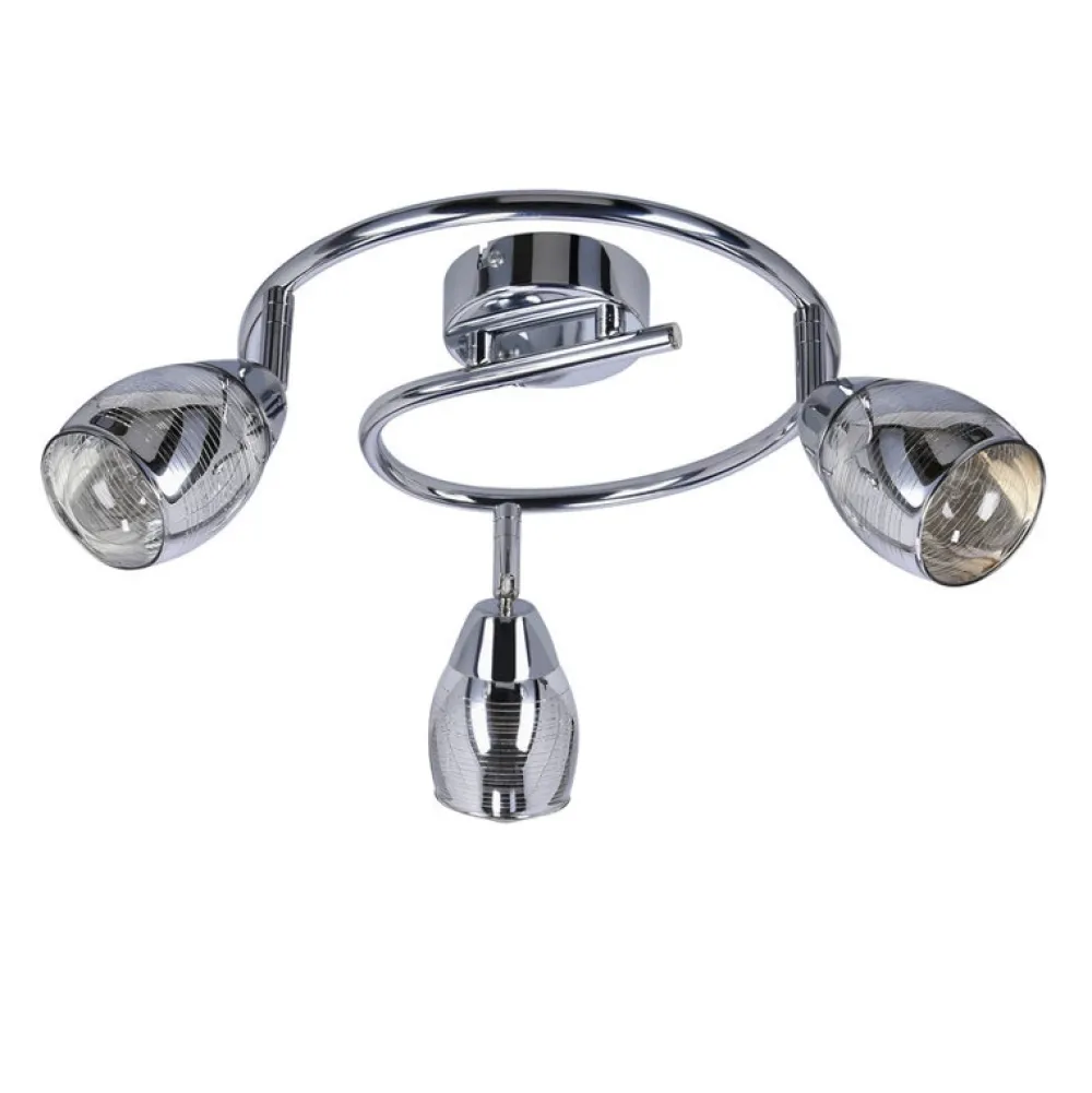 Oświetlenie Przedpokoju|Oświetlenie Jadalni>Candellux Lighting Lampa ścienna spirala 3X10W E14 LED chrom MILTON