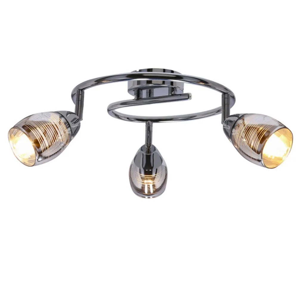 Oświetlenie Przedpokoju|Oświetlenie Jadalni>Candellux Lighting Lampa ścienna spirala 3X10W E14 LED chrom MILTON
