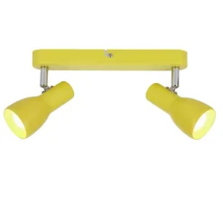 Oświetlenie Pokoju Dziecięcego|Oświetlenie Sypialni>Candellux Lighting Lampa ścienna sufitowa listwa żółta 2x40W Picardo