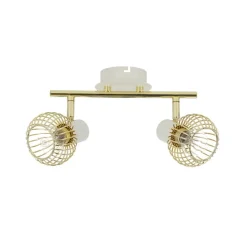 Oświetlenie Przedpokoju|Oświetlenie Jadalni>Candellux Lighting Lampa ścienna 2xE14 26cm Oslok Listwa Biały/Złoty