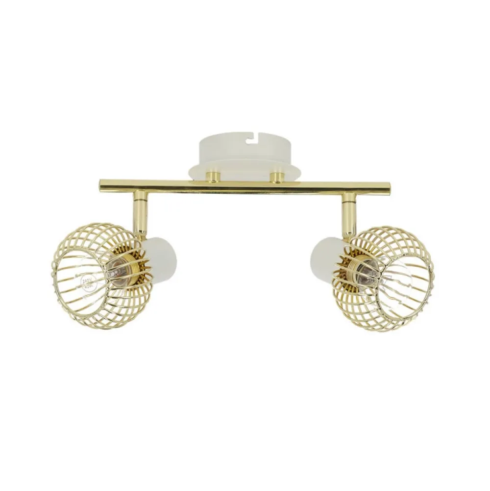 Oświetlenie Przedpokoju|Oświetlenie Jadalni>Candellux Lighting Lampa ścienna 2xE14 26cm Oslok Listwa Biały/Złoty