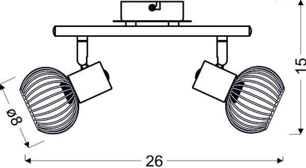 Oświetlenie Przedpokoju|Oświetlenie Jadalni>Candellux Lighting Lampa ścienna 2xE14 26cm Oslok Listwa Biały/Złoty
