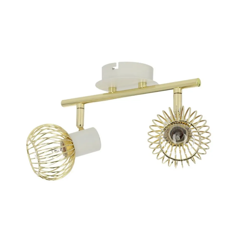 Oświetlenie Przedpokoju|Oświetlenie Jadalni>Candellux Lighting Lampa ścienna 2xE14 26cm Oslok Listwa Biały/Złoty