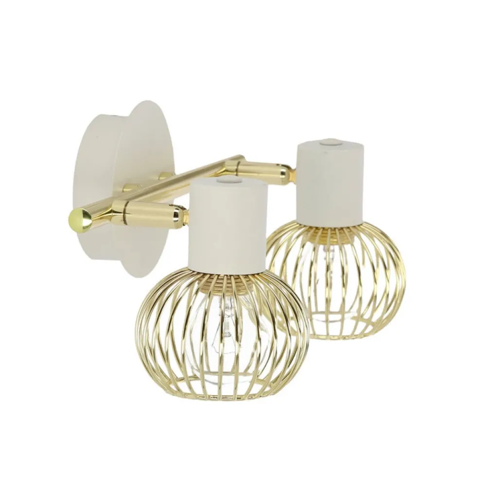 Oświetlenie Przedpokoju|Oświetlenie Jadalni>Candellux Lighting Lampa ścienna 2xE14 26cm Oslok Listwa Biały/Złoty