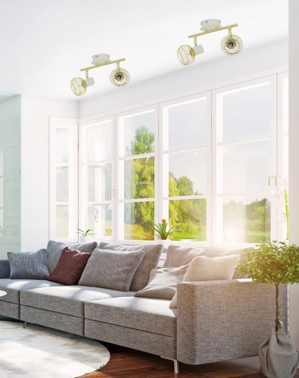 Oświetlenie Przedpokoju|Oświetlenie Jadalni>Candellux Lighting Lampa ścienna 2xE14 26cm Oslok Listwa Biały/Złoty