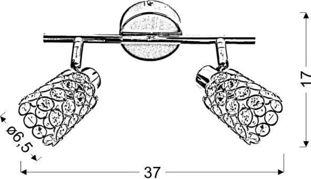 Oświetlenie Przedpokoju|Oświetlenie Jadalni>Candellux Lighting LAMPA ŚCIENNA YORKY LISTWA G9 CHROM