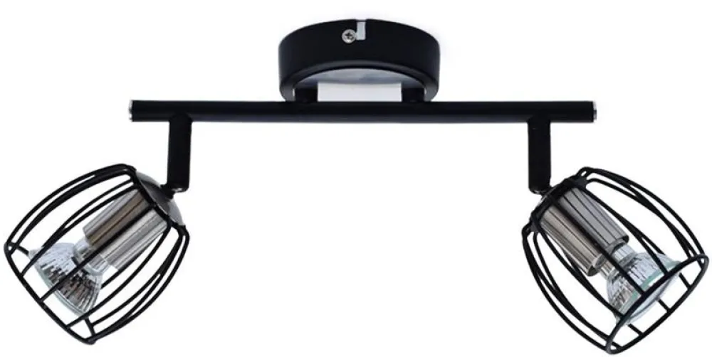 Oświetlenie Przedpokoju|Oświetlenie Jadalni>Candellux Lighting LAMPA ŚCIENNA ZONK LISTWA LED GU10 CZARNY MATOWY+SATYNA NIKIEL