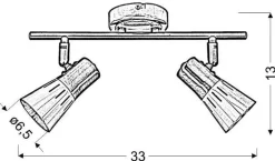 Oświetlenie Przedpokoju|Oświetlenie Jadalni>Candellux Lighting Lampa ścienna/listwa sufitowa ARNEA złota