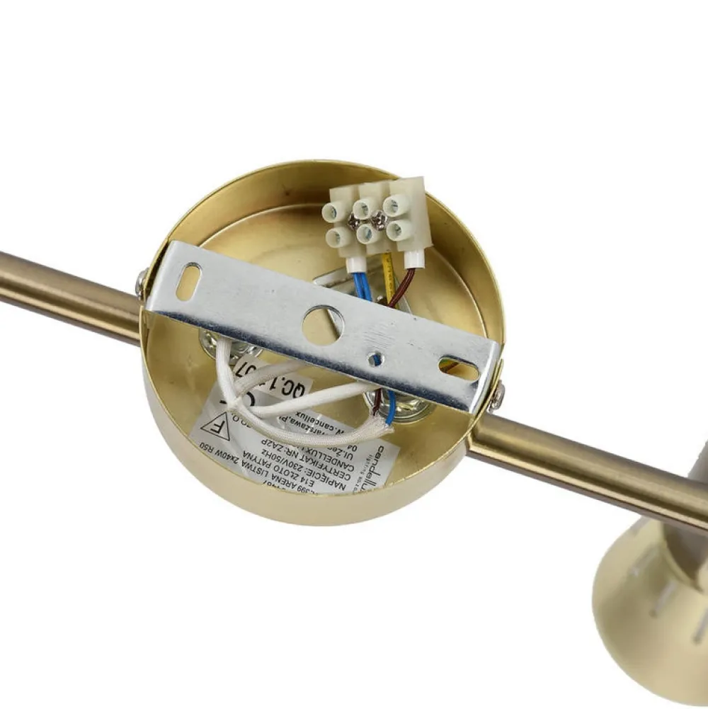 Oświetlenie Przedpokoju|Oświetlenie Jadalni>Candellux Lighting Lampa ścienna/listwa sufitowa ARNEA złota