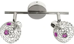 Oświetlenie Przedpokoju|Oświetlenie Sypialni>Candellux Lighting Lampa ścienna/sufitowa chrom+fiolet listwa Aron