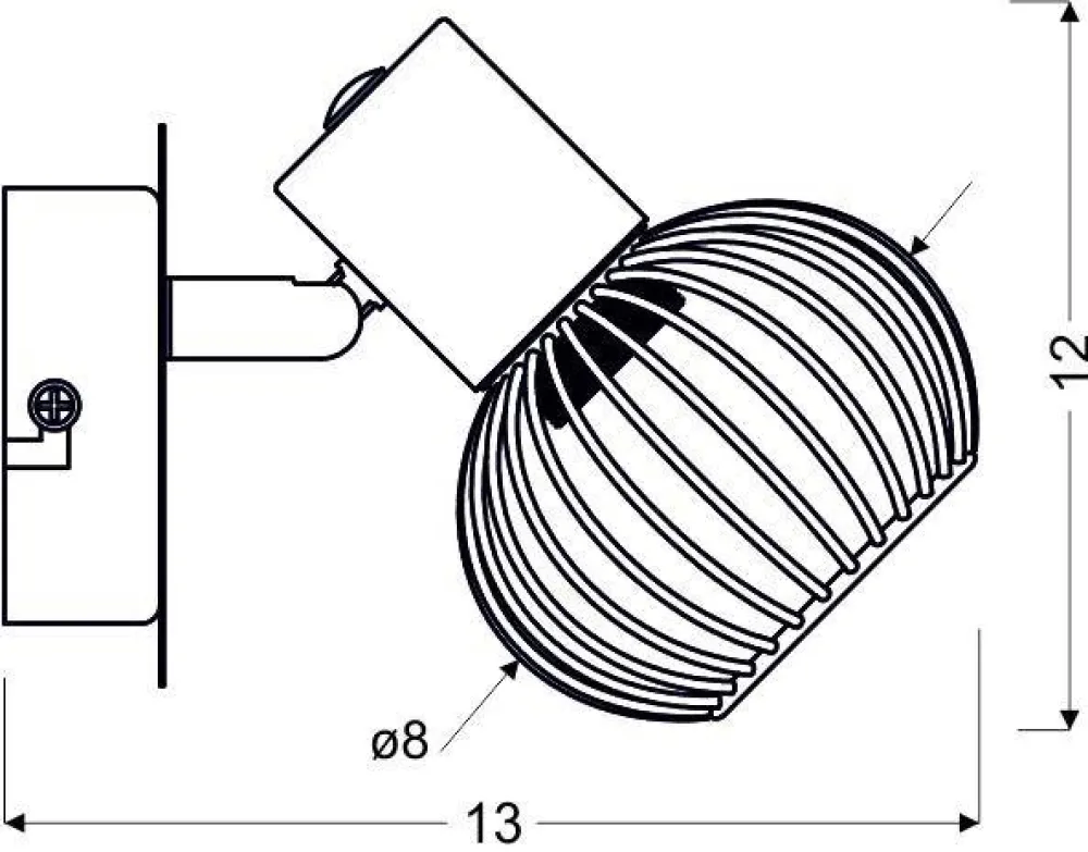 Kinkiety|Oświetlenie Przedpokoju>Candellux Lighting Lampa ścienna1X40W E14 czarny/chrom OSLOK